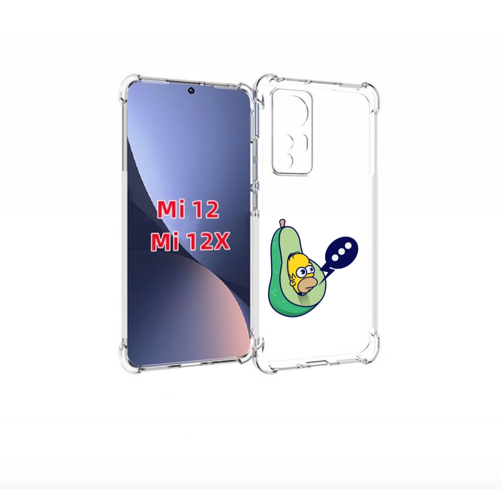 

Чехол бампер MyPads Гомер-авокадо для Xiaomi 12., Прозрачный, Tocco