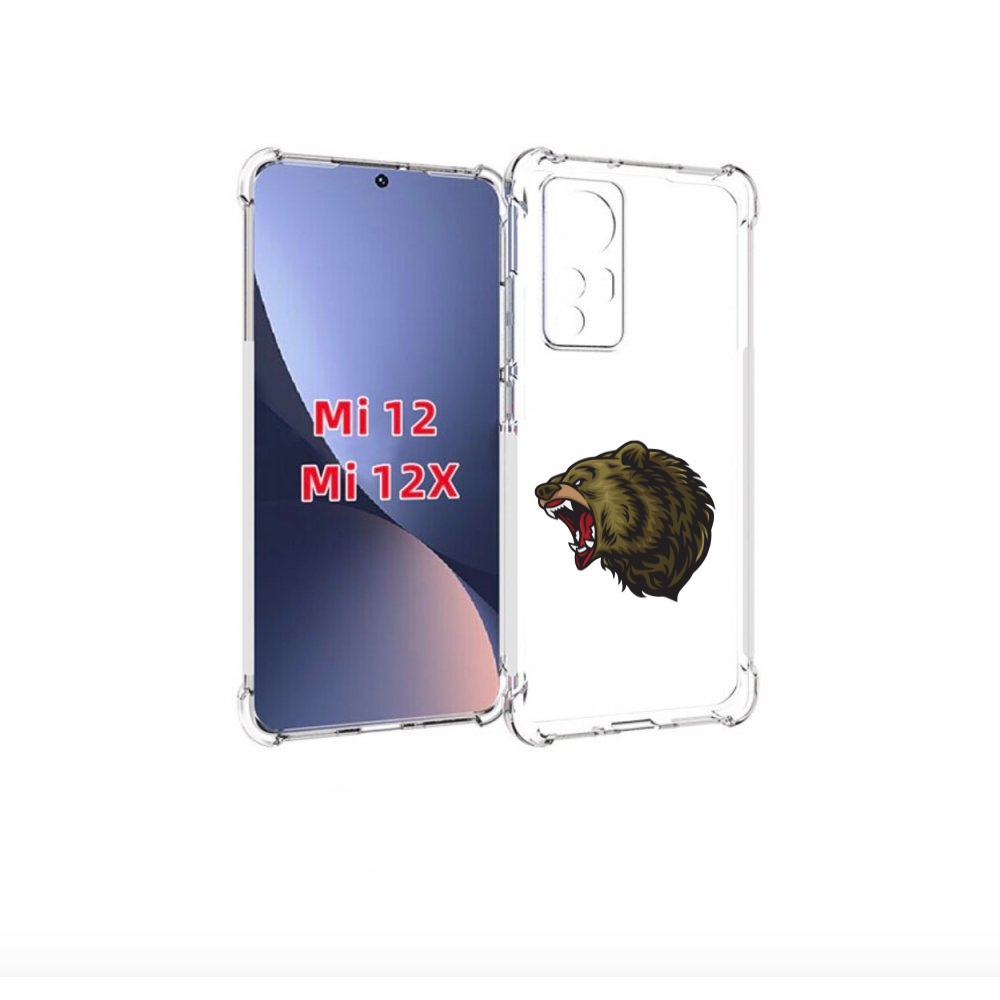 

Чехол бампер MyPads Голова-медведь для Xiaomi 12., Прозрачный, Tocco