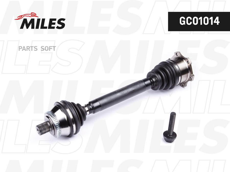 

MILES Привод в сборе левый AUDI A6 2.4-2.8 97-05 ABS GKN 303314 GC01014 1шт