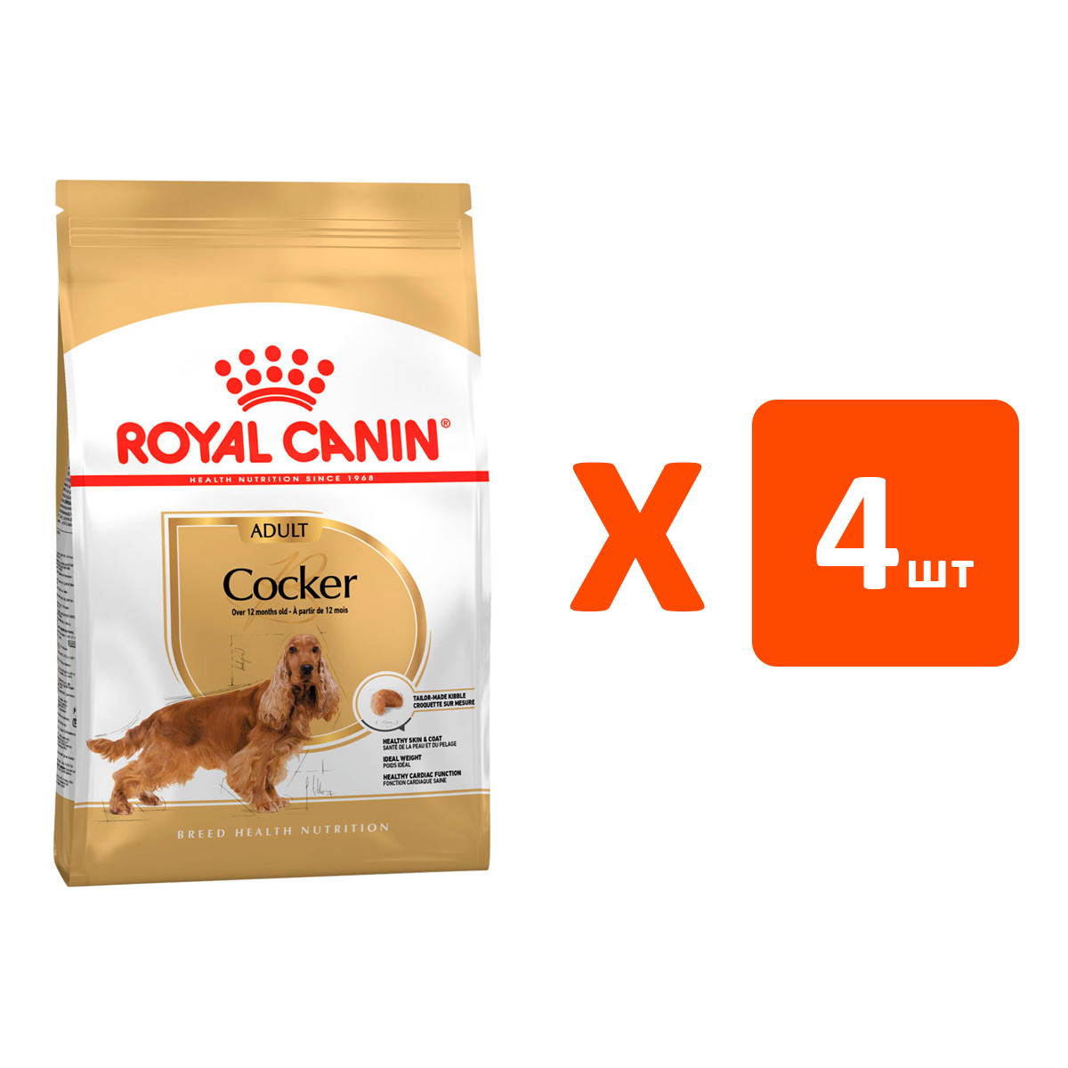 

Сухой корм для взрослых собак кокер-спаниель Royal Canin Cocker Adult 12 кг