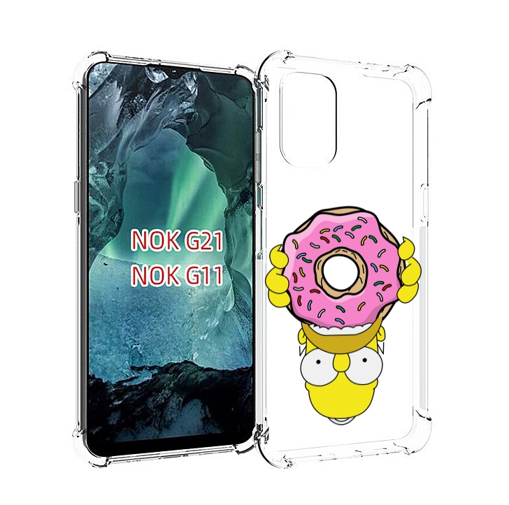 

Чехол Mypads Большой-Пончик Для Nokia G11/G21, Прозрачный, Tocco