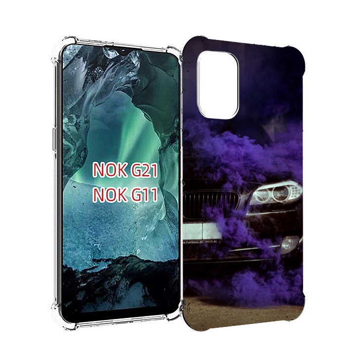 

Чехол Mypads Bmw-С-Фиолетовым-Дымом Мужской Для Nokia G11/G21, Прозрачный, Tocco