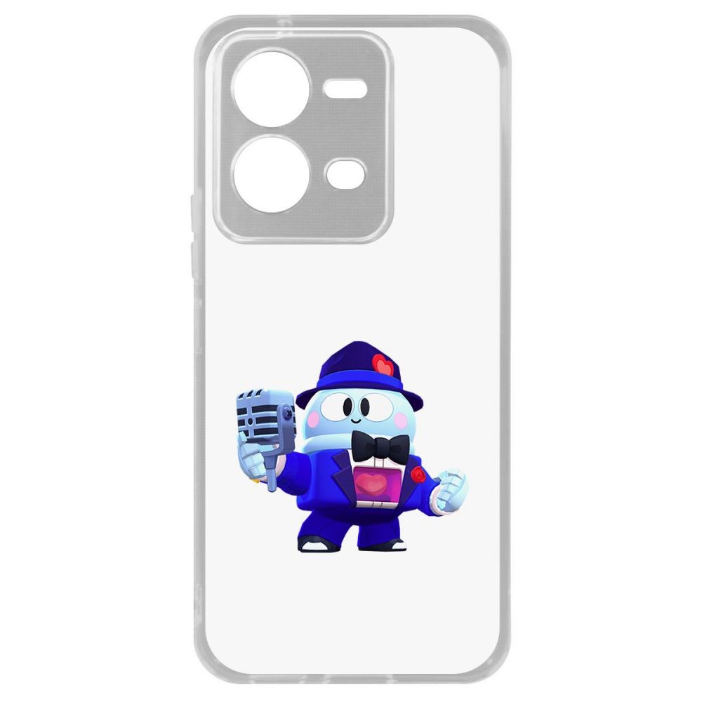 

Чехол Brawl Stars-Стильный Лу для Vivo V25e, Прозрачный