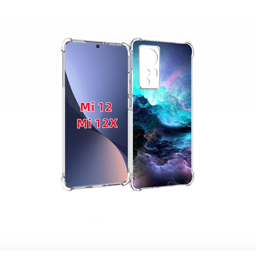 

Чехол бампер MyPads Волна для Xiaomi 12/Xiaomi 12X противоударный, Прозрачный, Tocco