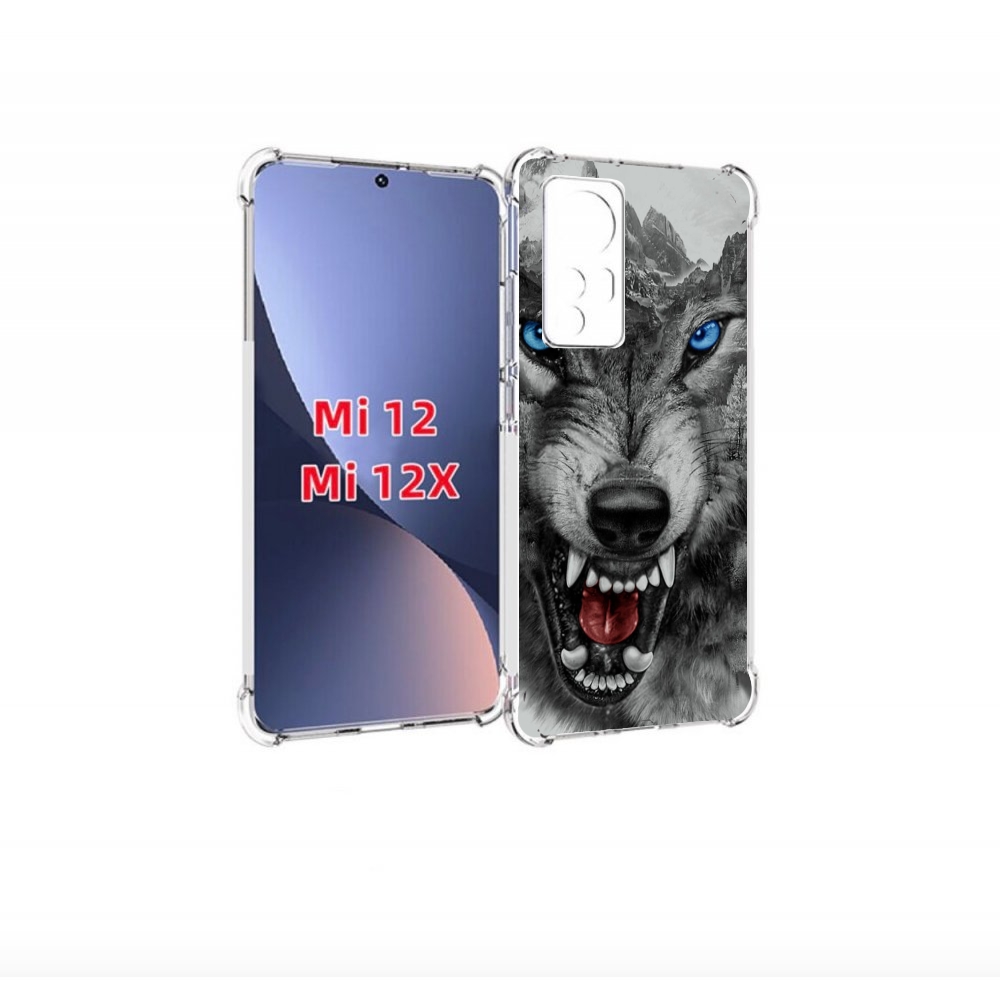 

Чехол бампер MyPads Волк-частица мужской для Xiaomi 12., Прозрачный, Tocco