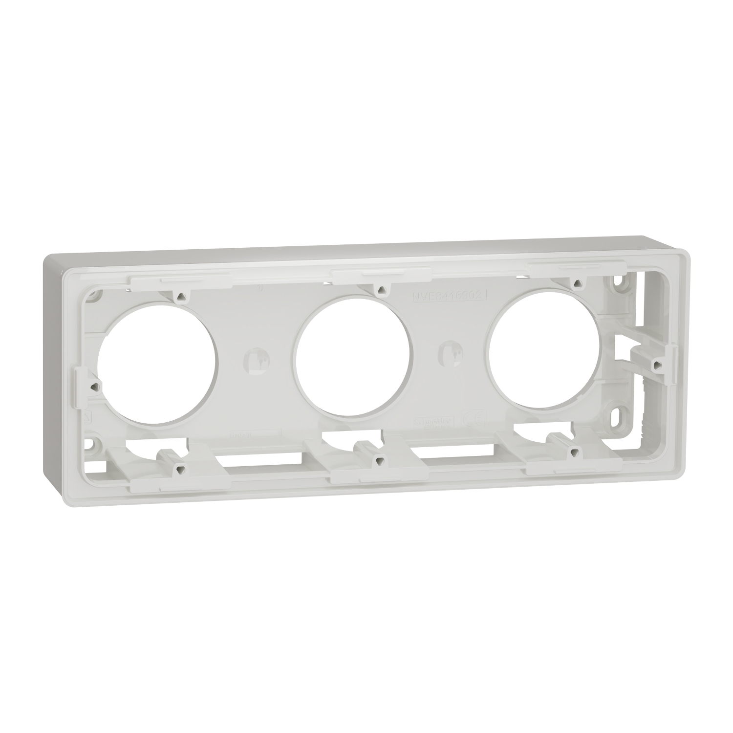 

Коробка для открытой установки 3-постовая белый NU800618 UNICA Schneider Electric