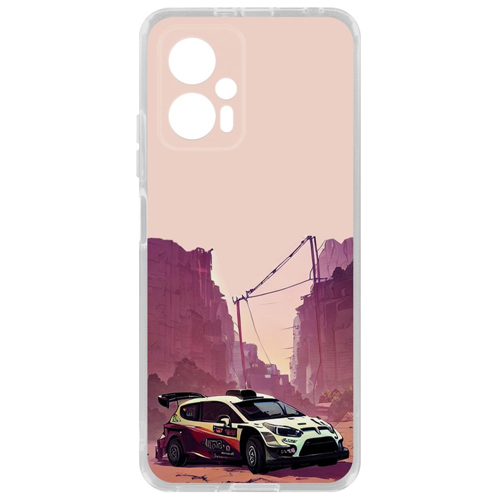 

Чехол Гоночный каньон для Poco X4 GT, Прозрачный