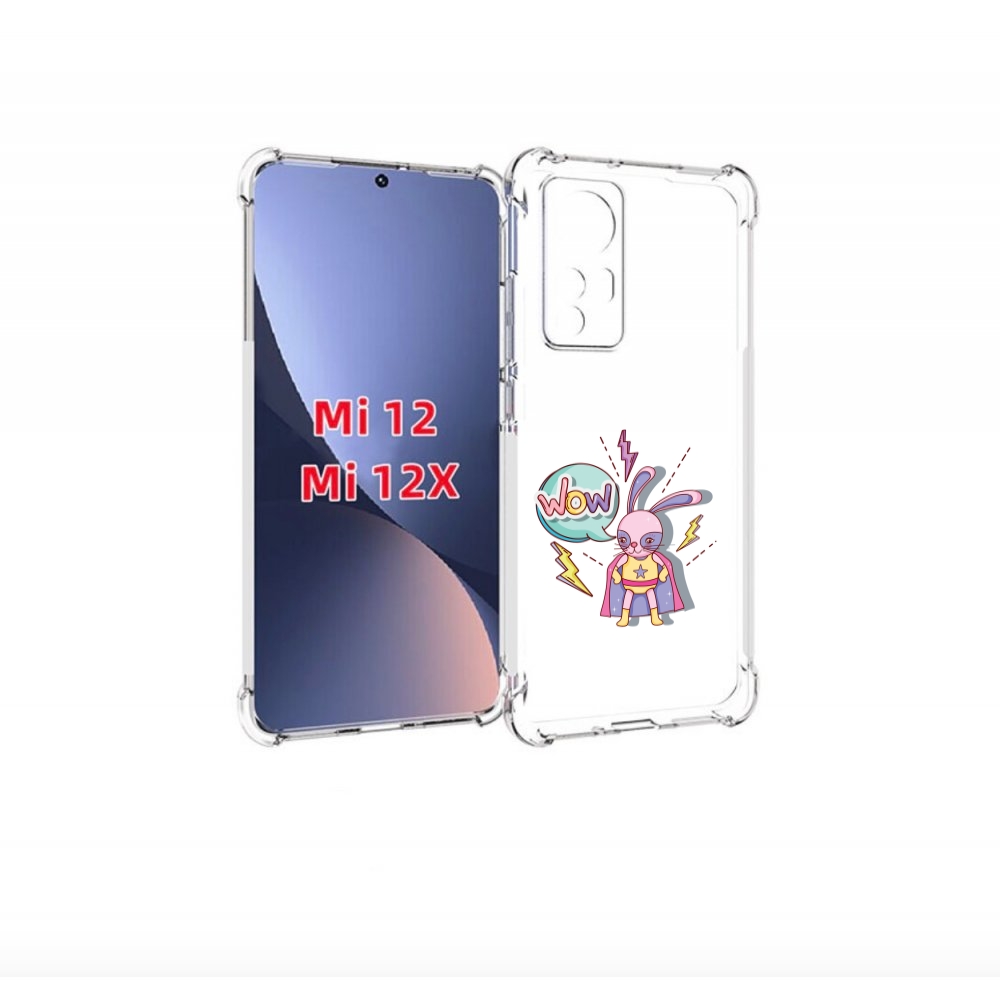 

Чехол бампер MyPads Вау для Xiaomi 12/Xiaomi 12X противоударный, Прозрачный, Tocco