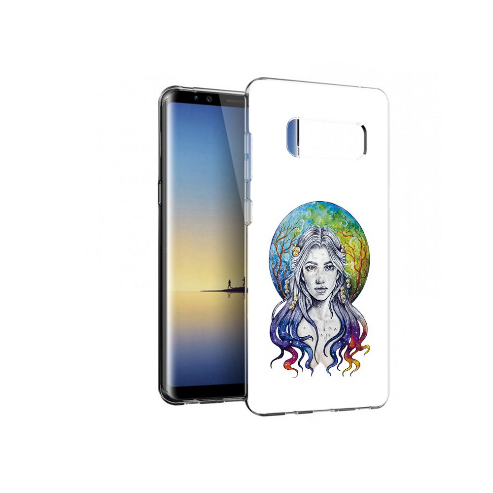 

Чехол MyPads Tocco для Samsung Galaxy Note 8 девушка с красивыми волосами, Прозрачный, Tocco