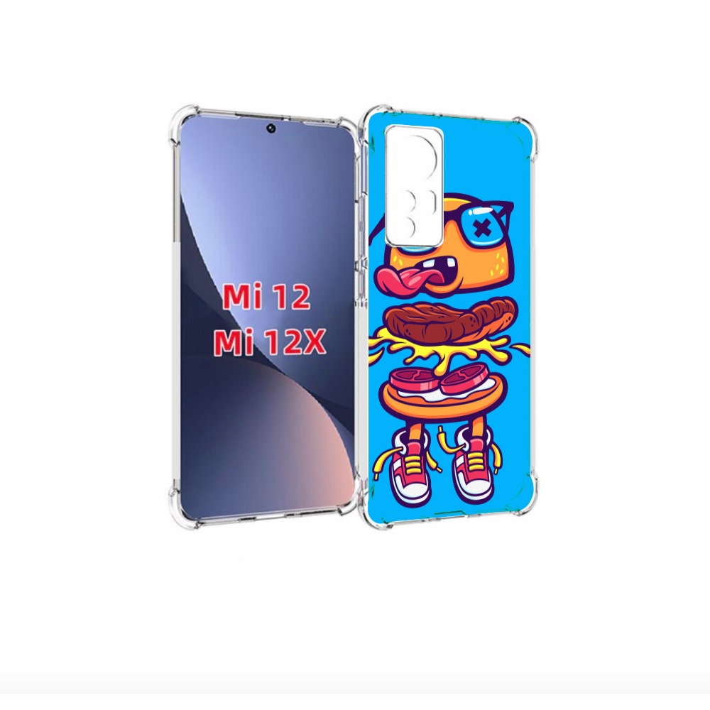 

Чехол бампер MyPads Бургер с очками для Xiaomi 12., Прозрачный, Tocco