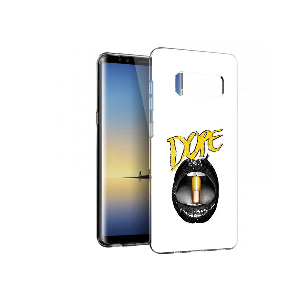 

Чехол MyPads Tocco для Samsung Galaxy Note 8 губы, Прозрачный, Tocco