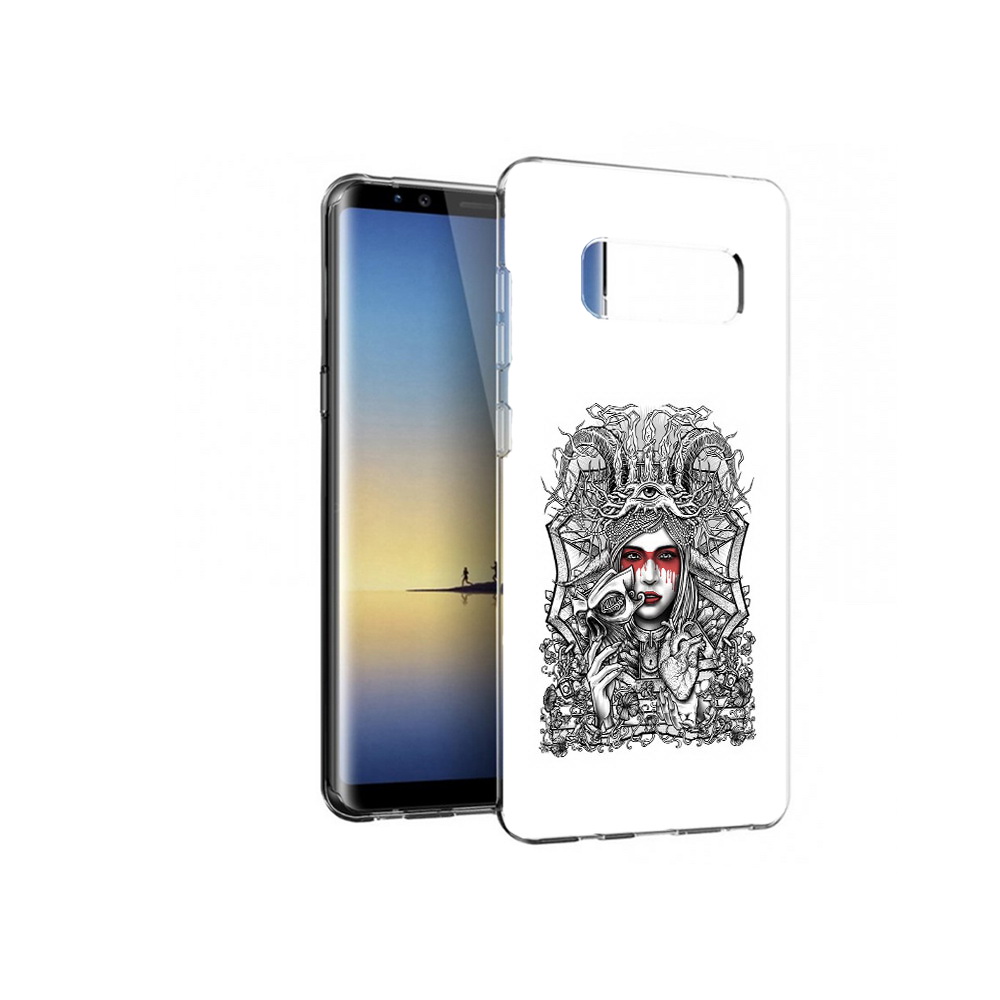 

Чехол MyPads Tocco для Samsung Galaxy Note 8 грусная девушка, Прозрачный, Tocco
