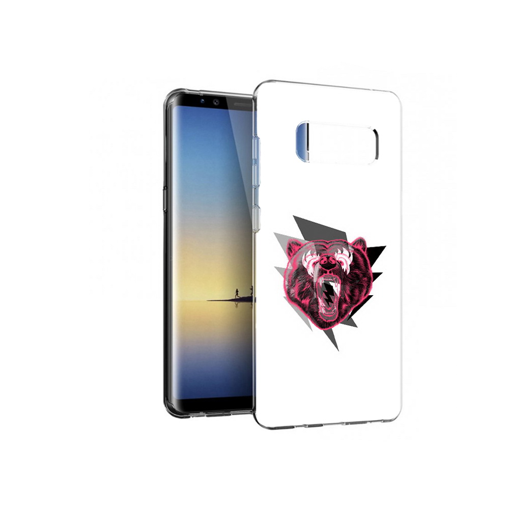 

Чехол MyPads Tocco для Samsung Galaxy Note 8 грозовой медведь, Прозрачный, Tocco