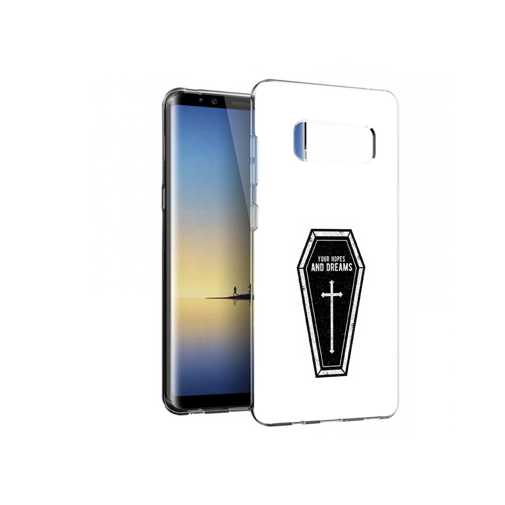 

Чехол MyPads Tocco для Samsung Galaxy Note 8 гроб с мечтами, Прозрачный, Tocco