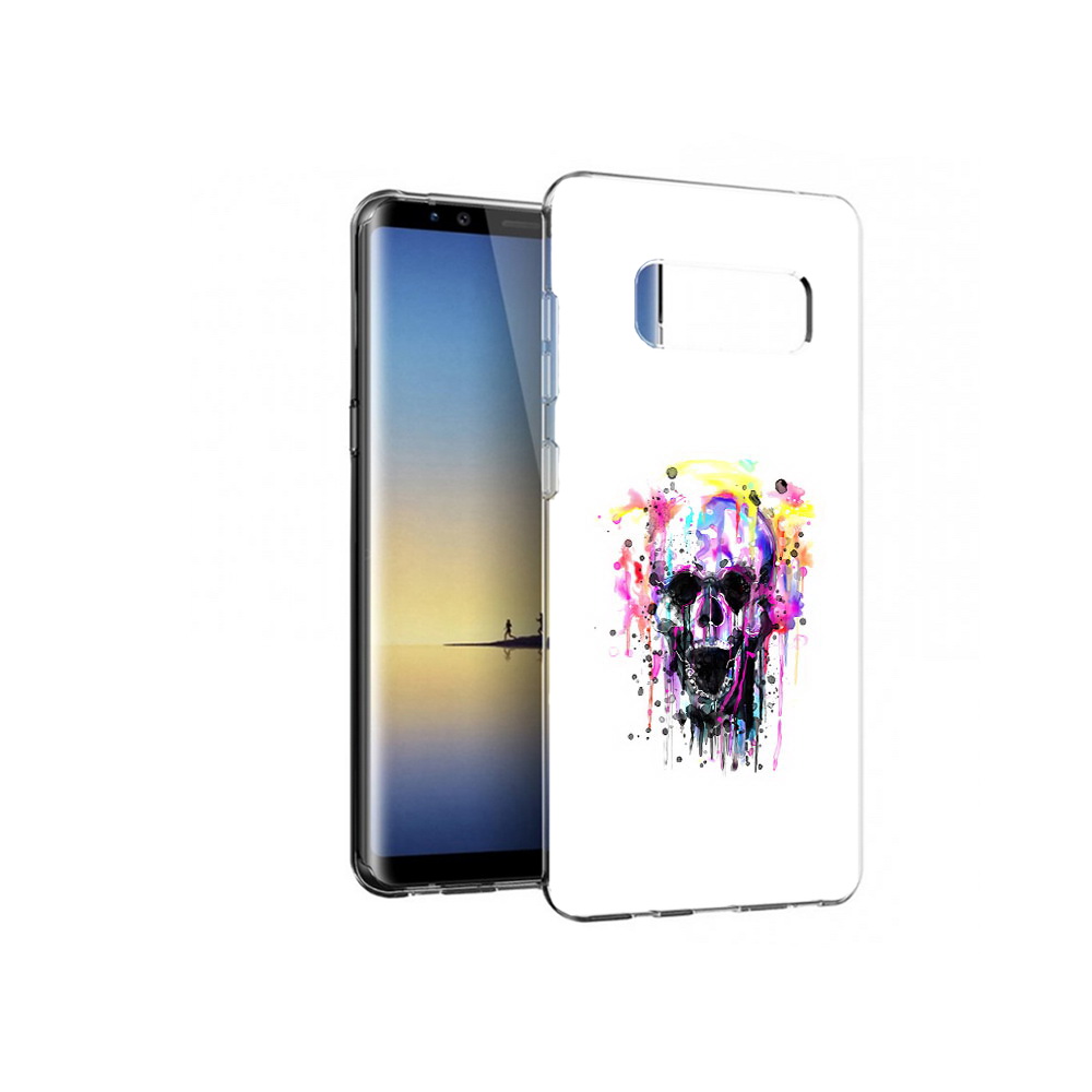 Чехол MyPads Tocco для Samsung Galaxy Note 8 граффити череп