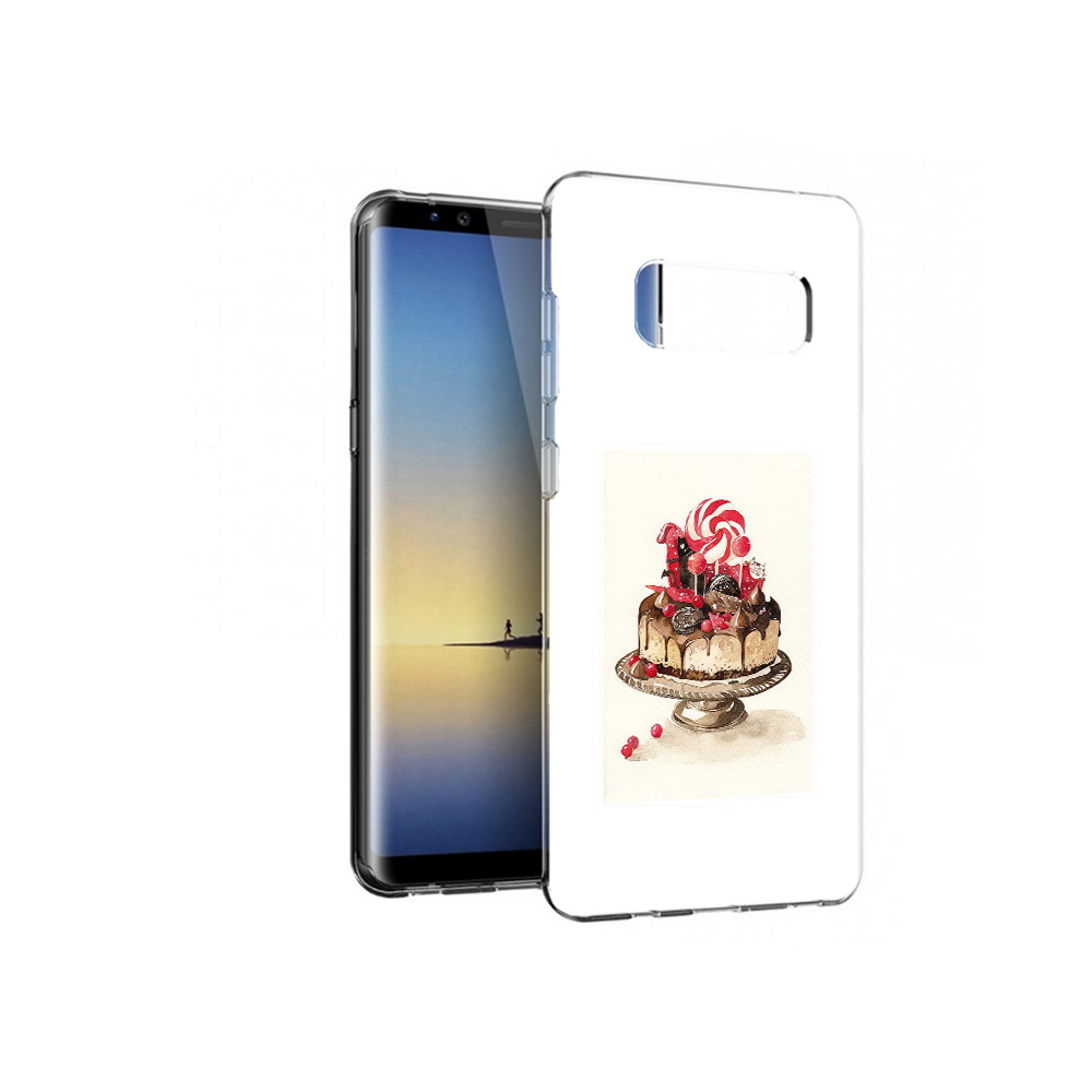 

Чехол MyPads Tocco для Samsung Galaxy Note 8 вкусный торт, Прозрачный, Tocco