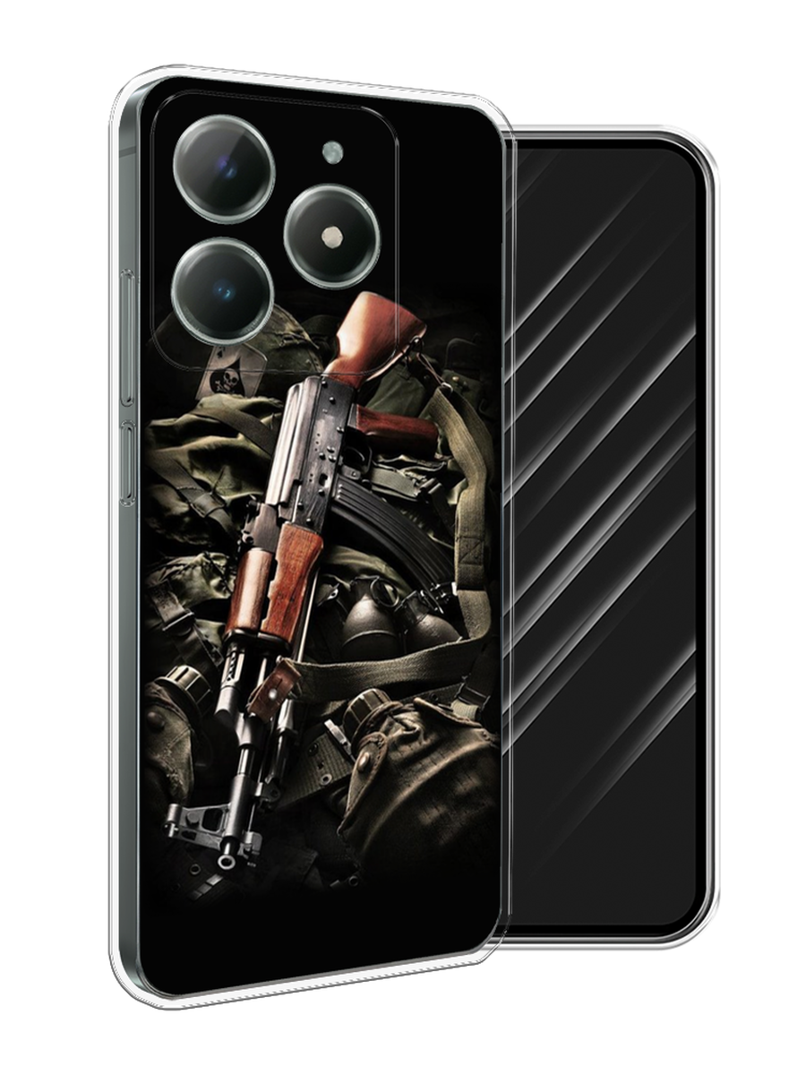 

Чехол Awog на Realme C61 4G (Global) "Автомат", Черный;коричневый;серый, 2518050-1