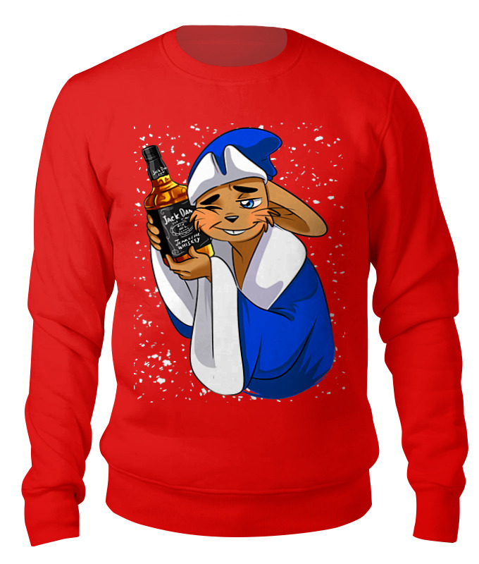 

Свитшот унисекс Printio Zaykasanta красный XS, Zaykasanta