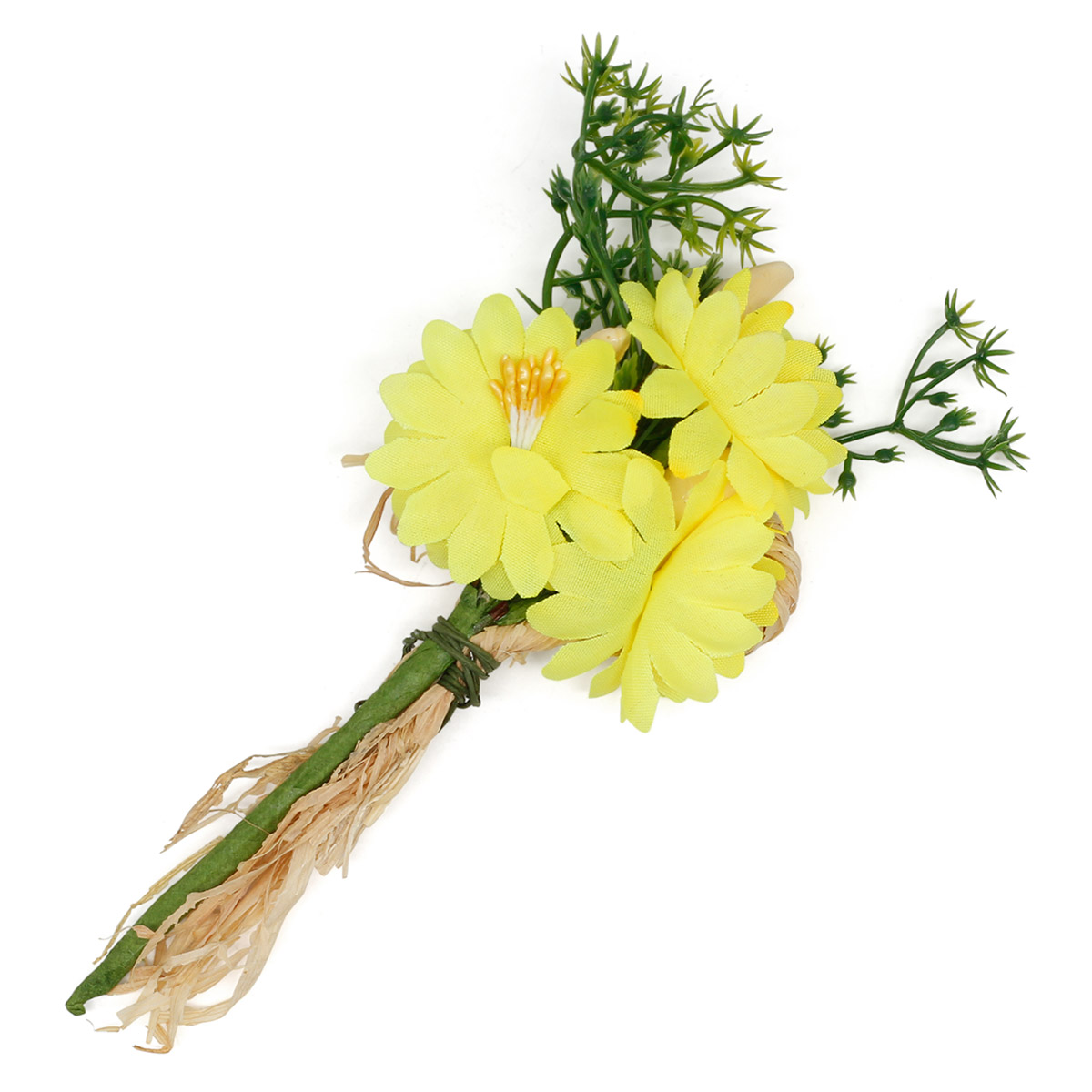 

Декоративный букетик Астра SM16-276 желтый 15x7см