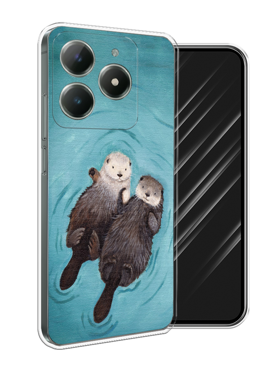 

Чехол Awog на Realme C61 4G (Global) "Парочка бобров", Голубой, 2518050-1