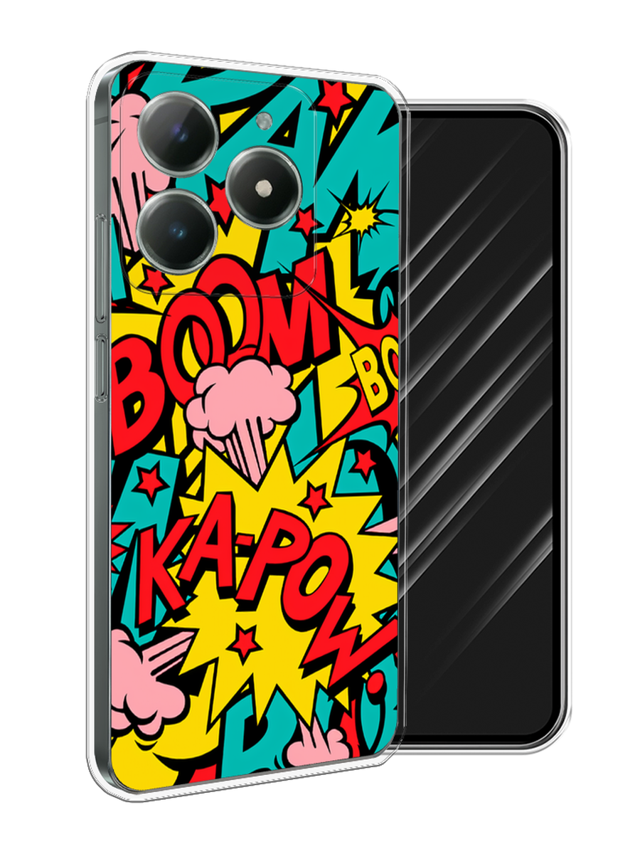 

Чехол Awog на Realme C61 4G (Global) "Постер pop art", Бирюзовый;желтый;красный, 2518050-1