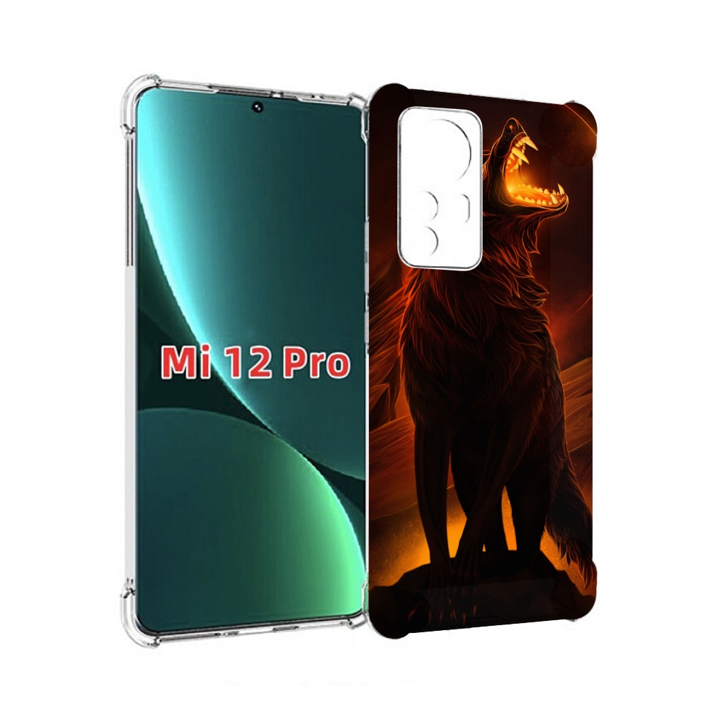 

Чехол MyPads волчара с огнем внутри для Xiaomi 12S Pro, Прозрачный, Tocco