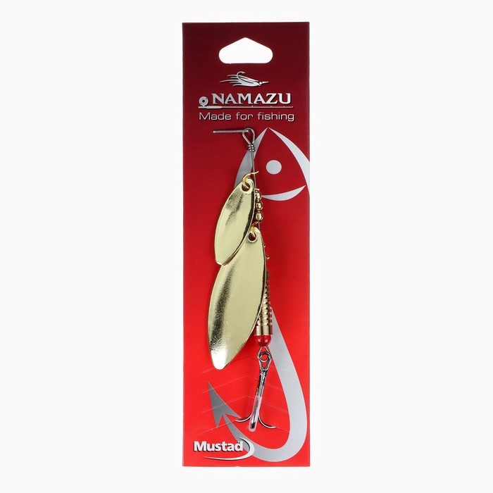 

Блесна вращающаяся Namazu Ahimonda, 16 г, цвет латунь
