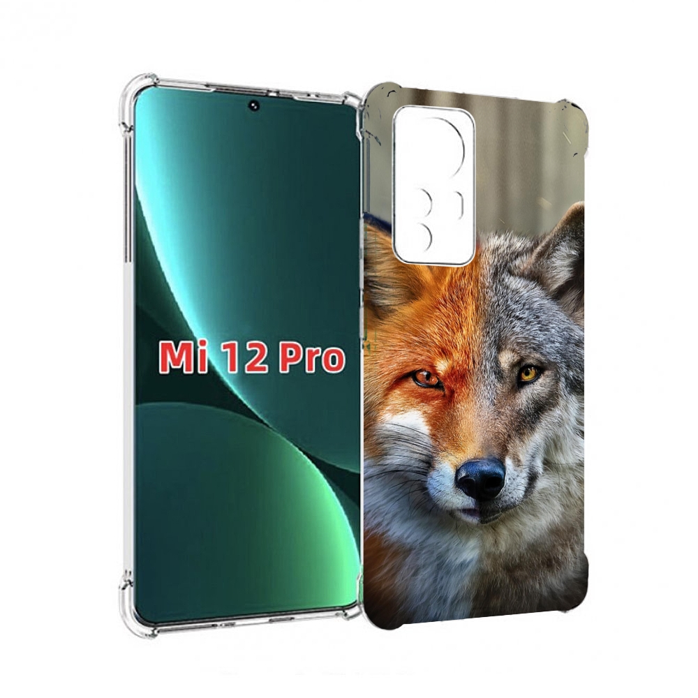 

Чехол MyPads волк-лиса для Xiaomi 12S Pro, Прозрачный, Tocco