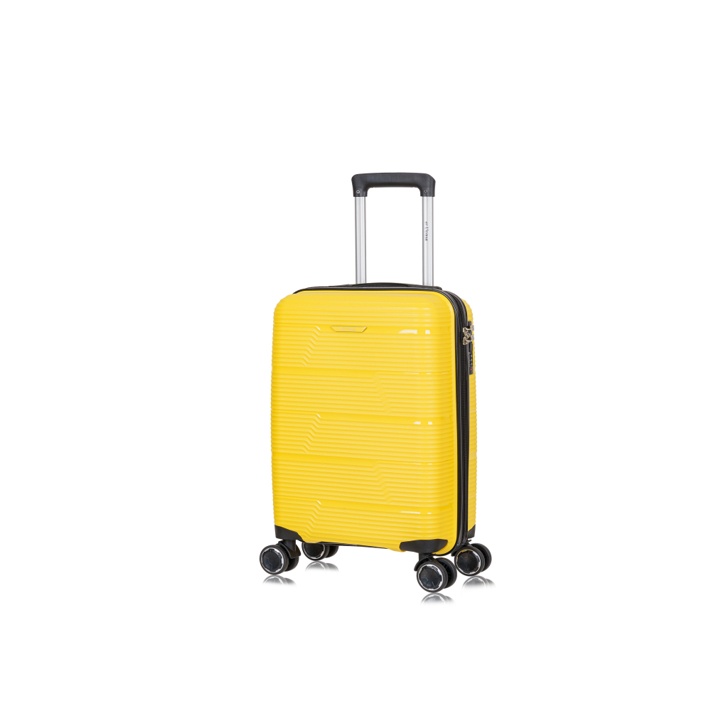 

Чемодан унисекс L'Case Manila желтый, 53.5x33.5x21 см, Manila