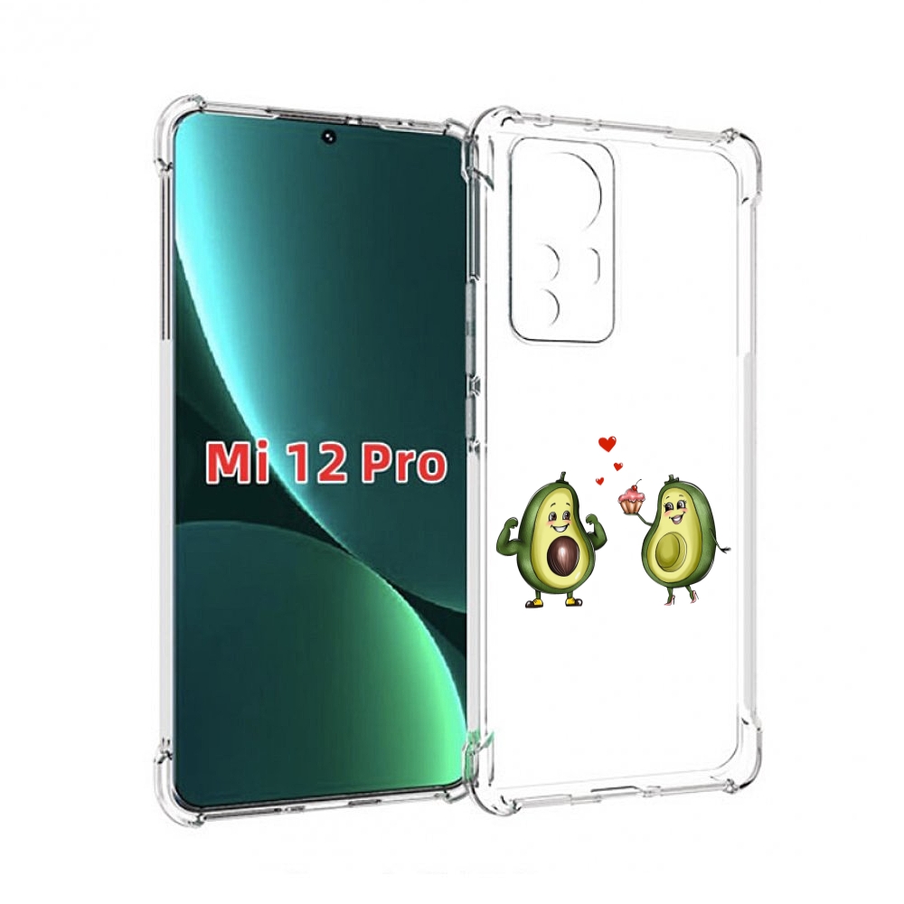 

Чехол MyPads влюбленные-авокадо для Xiaomi 12S Pro, Прозрачный, Tocco