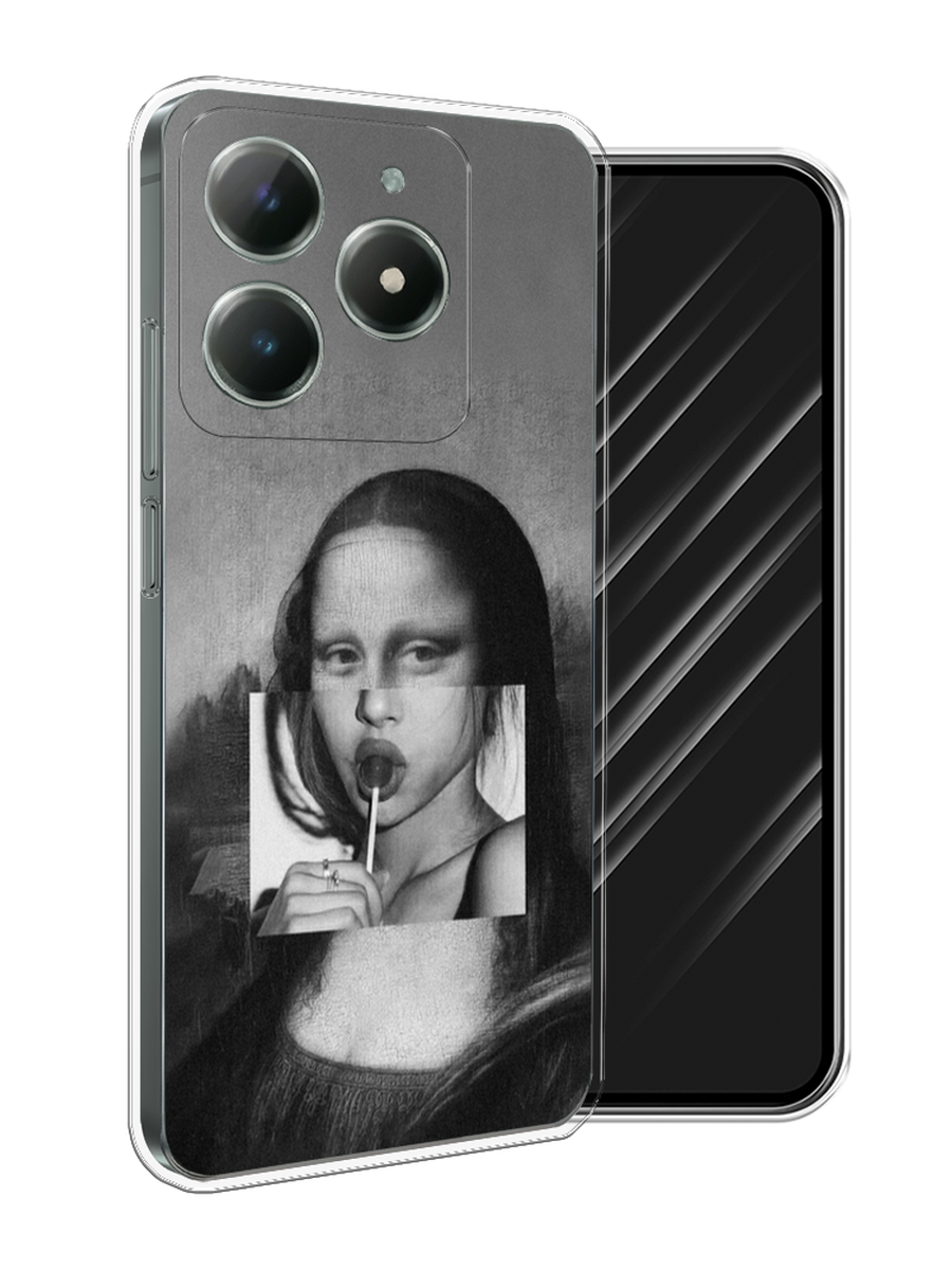 

Чехол Awog на Realme C61 4G (Global) "Mona Lisa sucking lollipop", Серый, 2518050-1
