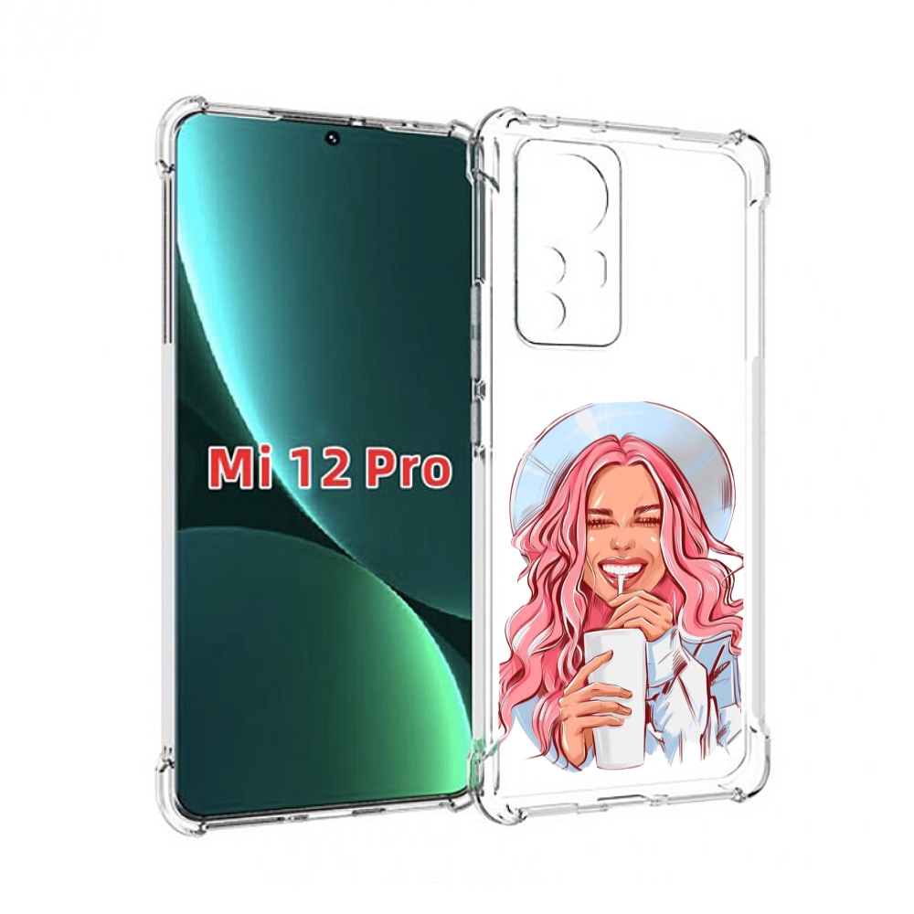 

Чехол MyPads веселая-девушка-модель женский для Xiaomi 12S Pro, Прозрачный, Tocco