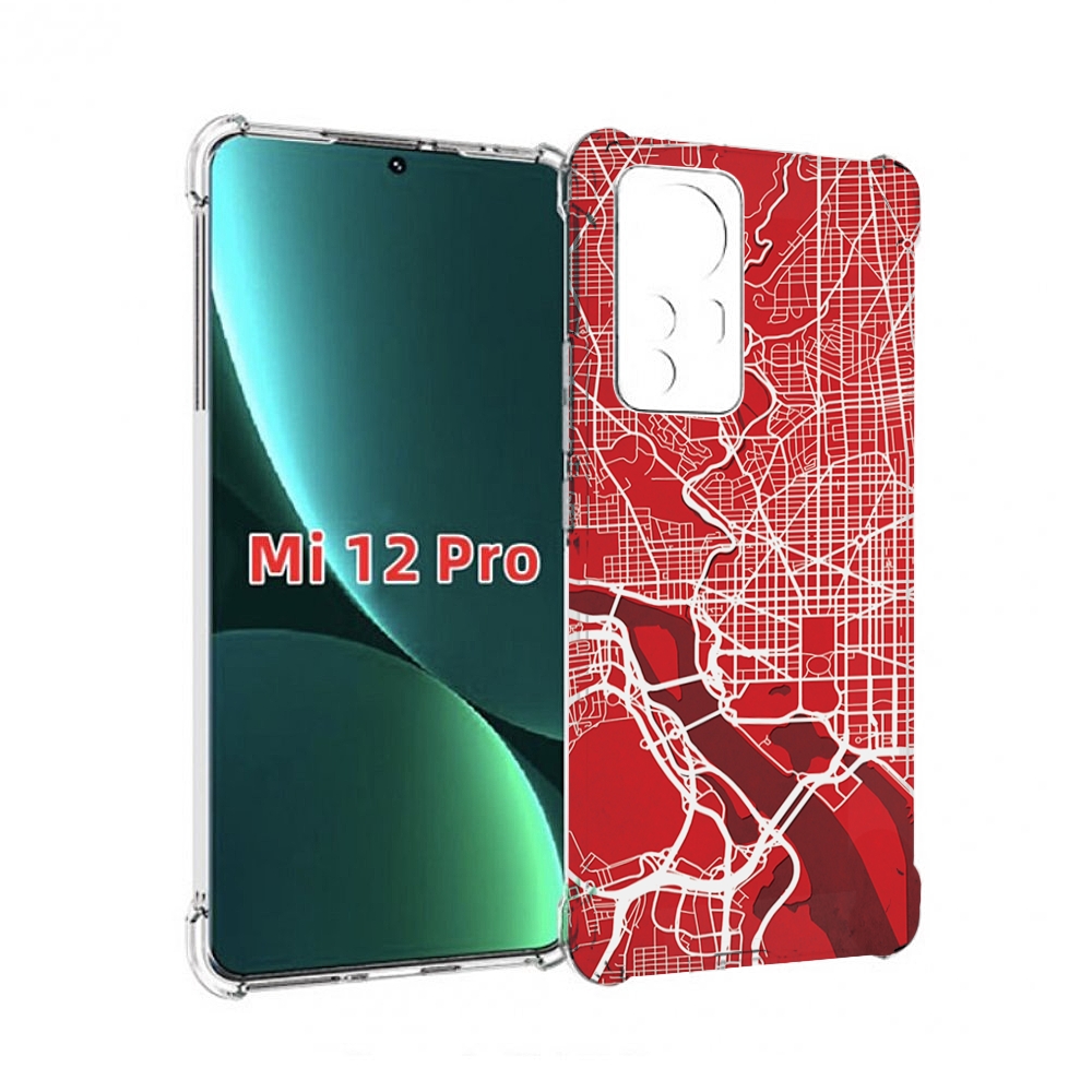 

Чехол MyPads векторная-карта для Xiaomi 12S Pro, Прозрачный, Tocco