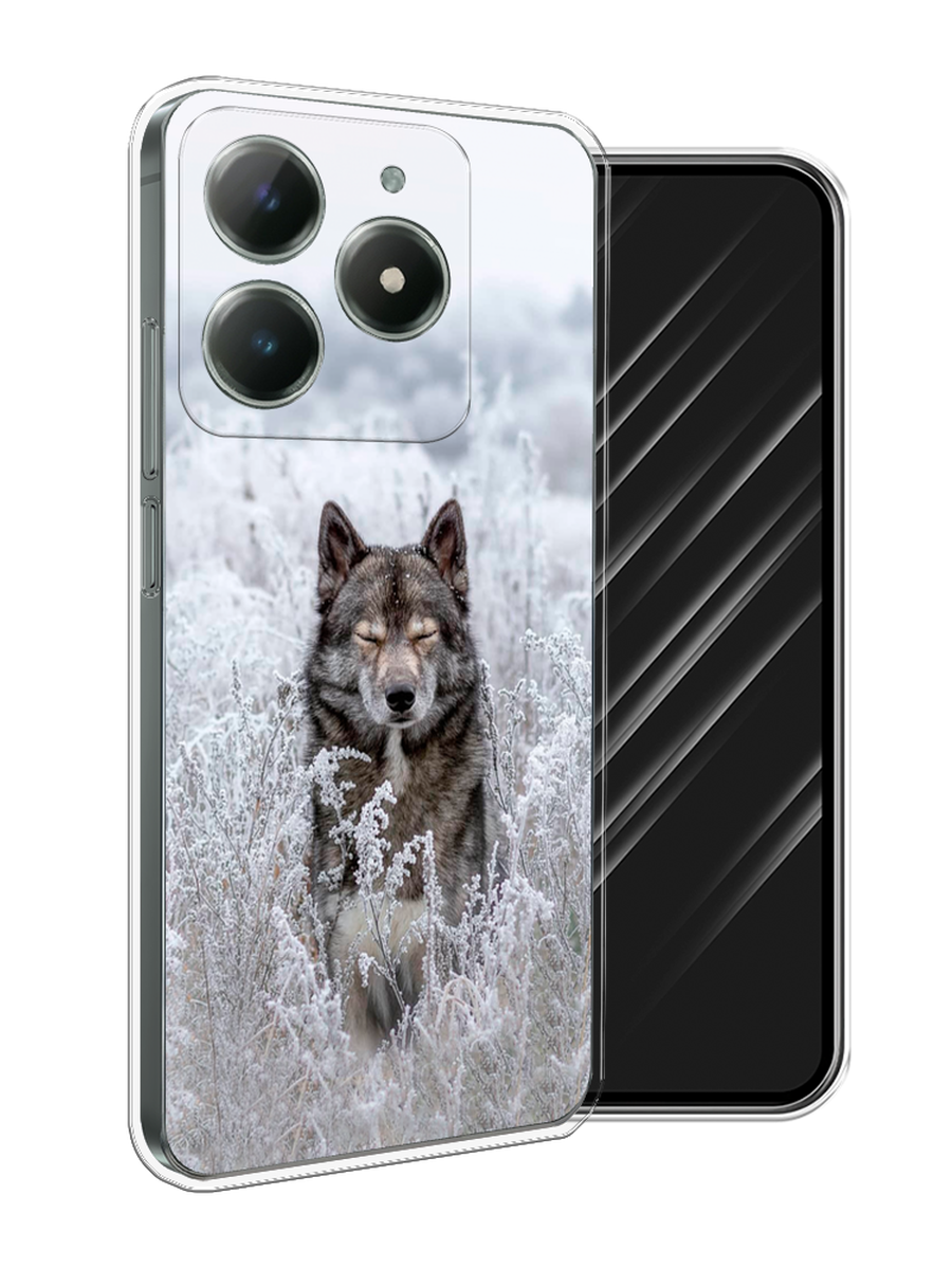 

Чехол Awog на Realme C61 4G (Global) "Волк в поле", Белый;черный, 2518050-1