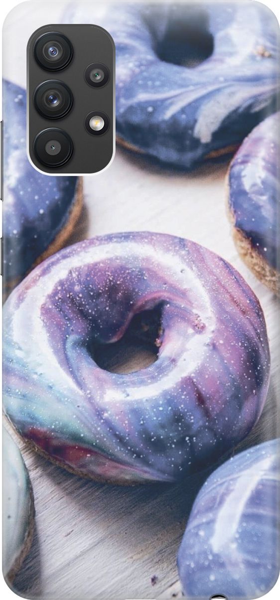 

Силиконовый чехол на Samsung Galaxy A32 "Пончики в сиреневой глазури", Белый;фиолетовый, 3484