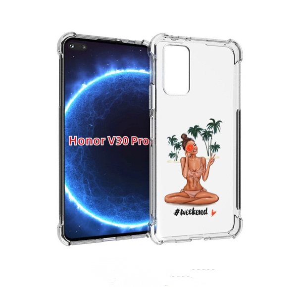

Чехол бампер MyPads Weekend для Honor V30 Pro, Прозрачный, Tocco