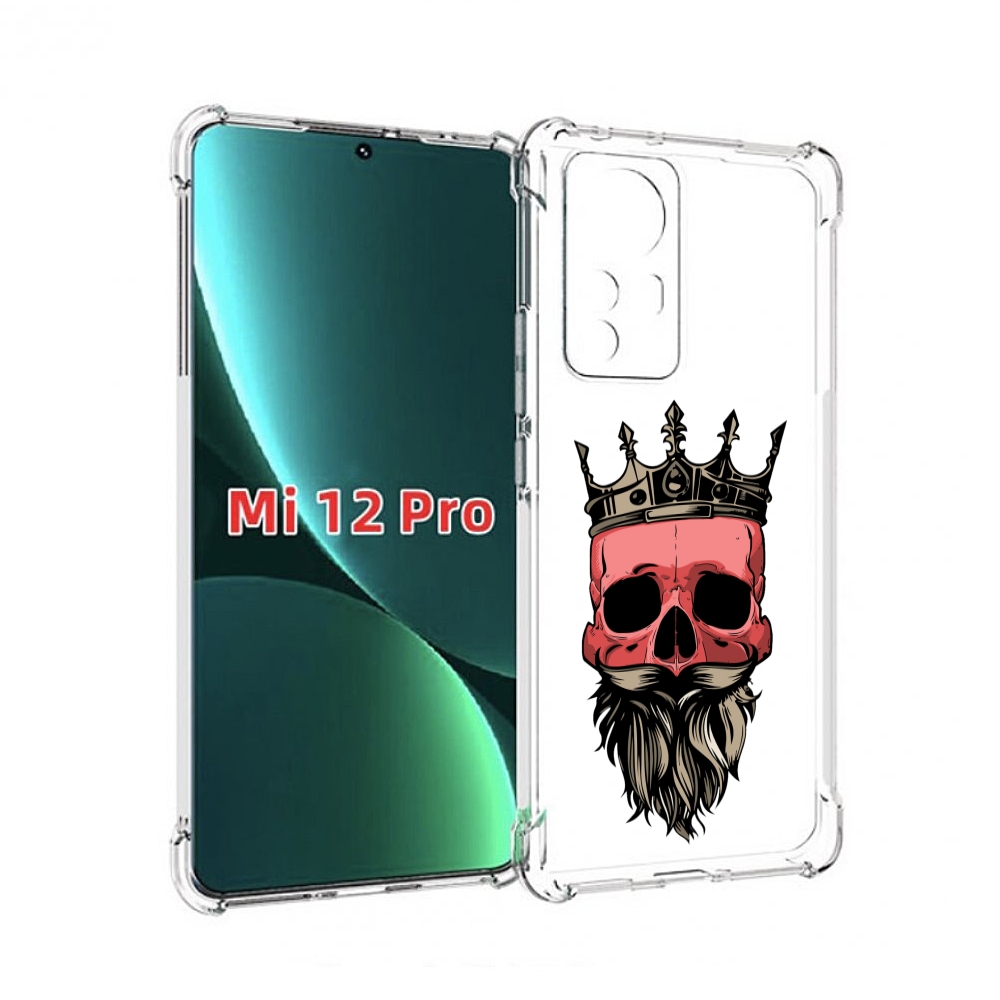 

Чехол MyPads бородатый красный череп мужской для Xiaomi 12S Pro, Прозрачный, Tocco
