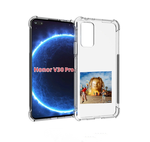 

Чехол бампер MyPads Travis Scott - Astroworld для Honor V, Прозрачный, Tocco