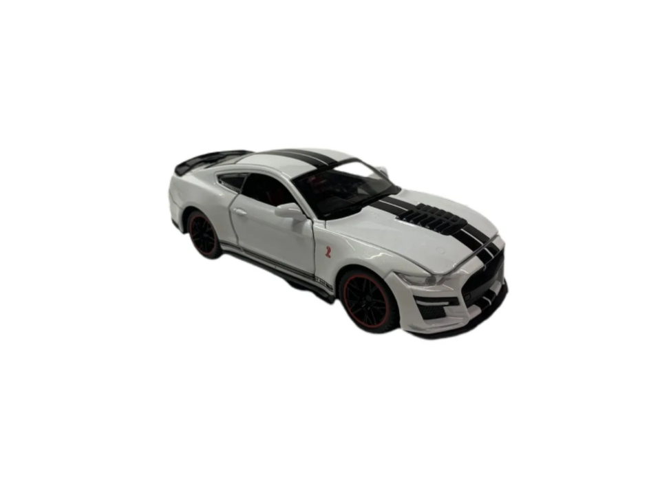 

Мод. Маш. 1:32 Ford Mustang 68040 свет, звук, инерция 16см Белый WB в/к, 68040