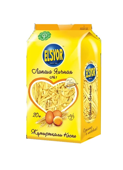 

Лапша Elsyor для супа тонкая 210 г