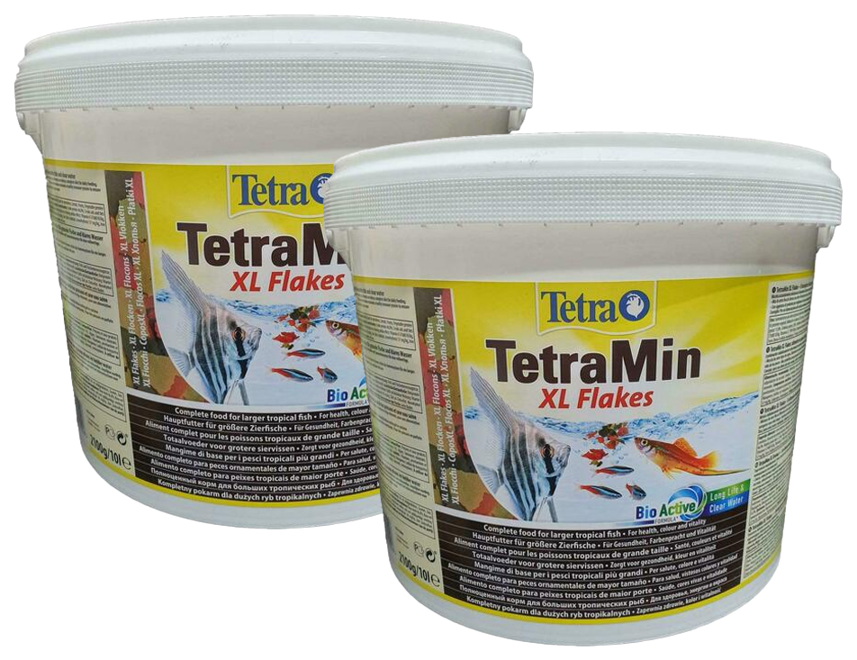 фото Tetra tetramin xl flakes корм хлопья для всех видов рыб крупные хлопья (10 л х 2 шт)