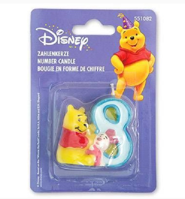 

Свеча-цифра "8" Disney Bинни (Цв: Не определён ), Разноцветный