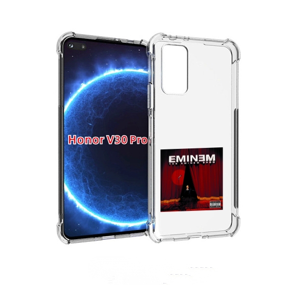 

Чехол Бампер Mypads The Eminem Show Для Honor V30 Pro, Прозрачный, Tocco