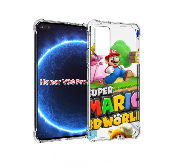 

Чехол бампер MyPads Super Mario 3D World для Honor V30 Pr, Прозрачный, Tocco