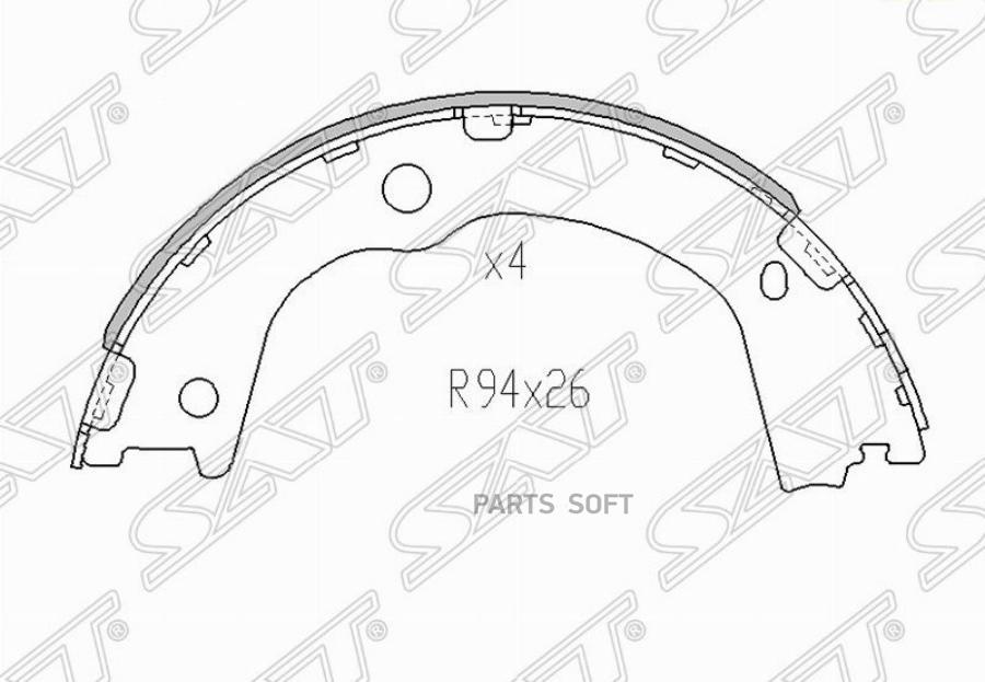 

Колодки Ручного Тормоза Hyundai Santa Fe 09-/Kia Sorento 09- Sat арт. ST-58305-2PA00