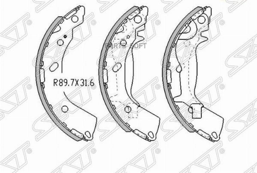 

Колодки Тормозные Зад Hyundai Getz 02-11 Sat арт. ST-58305-1CA00