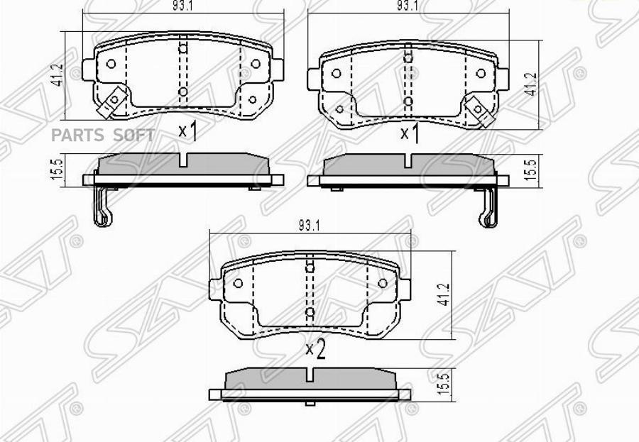 

Колодки Тормозные Rr Kia Rio 05-11Ceed 06-Cerato