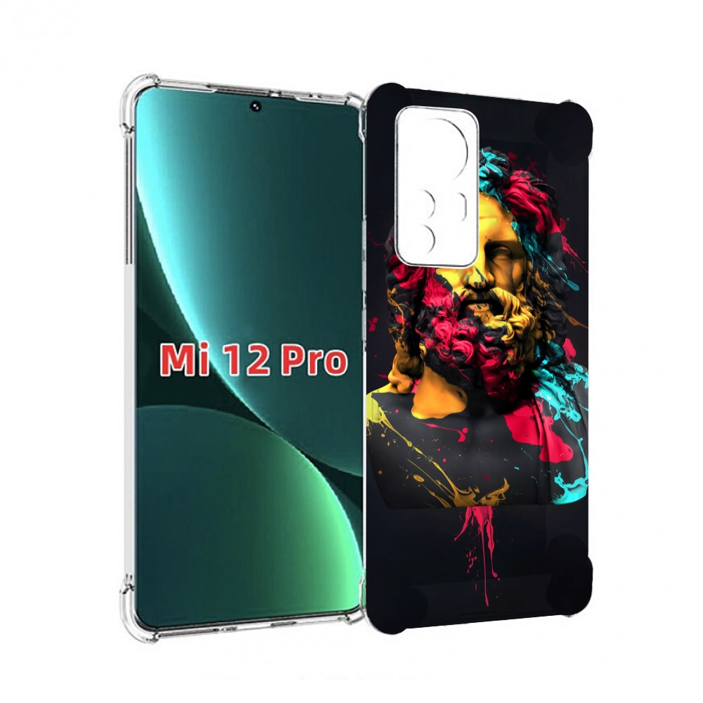 

Чехол MyPads арт-статуя-краски для Xiaomi 12S Pro, Прозрачный, Tocco