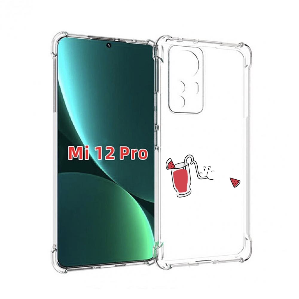 

Чехол MyPads арбузный-напиток для Xiaomi 12S Pro, Прозрачный, Tocco