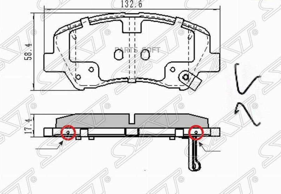 

Колодки тормозные перед HYUNDAI SOLARIS 17-/CRETA 15-/KIA RIO 17- (в комп SAT ST58101H5A25